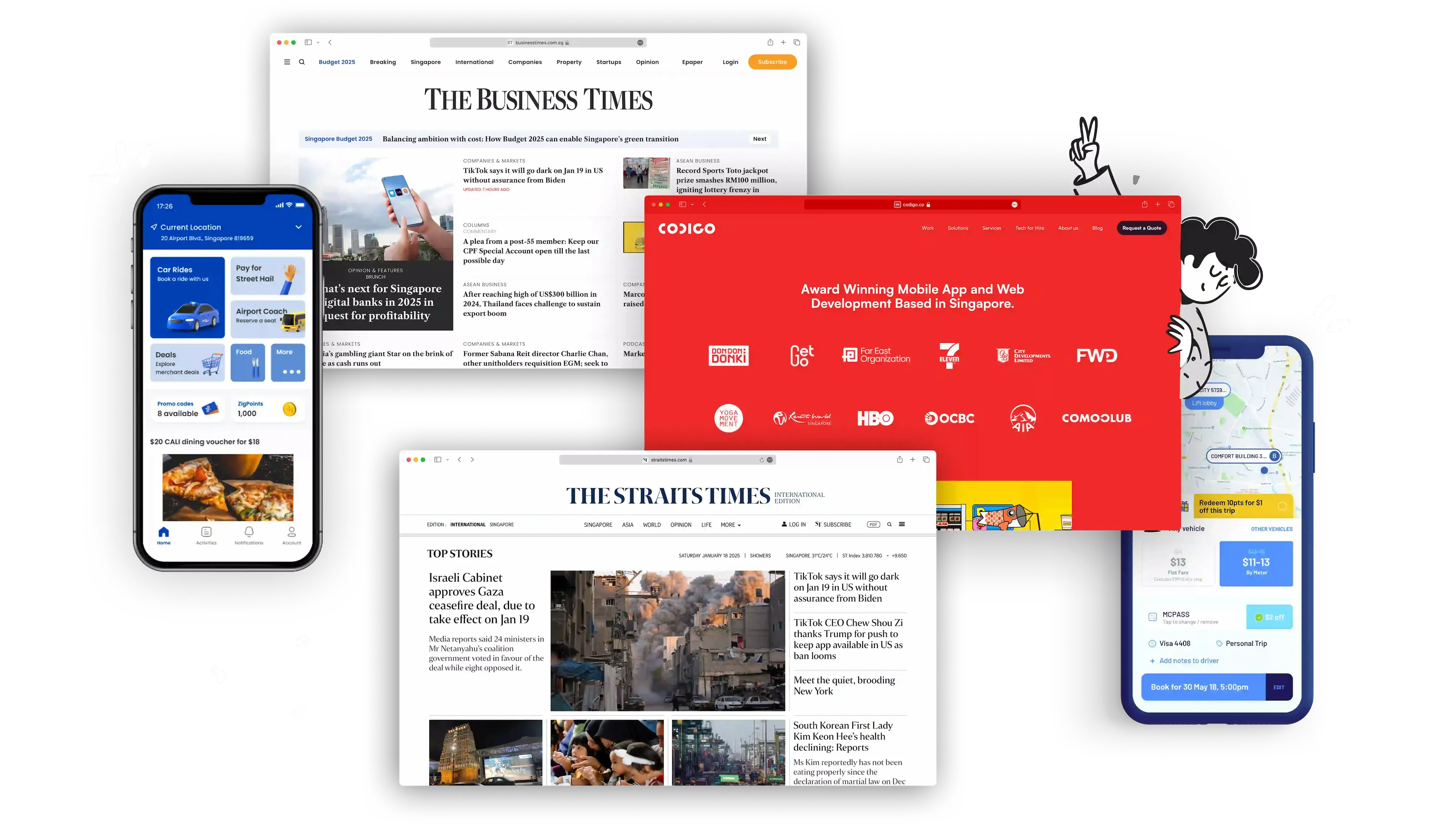 A collage of my works