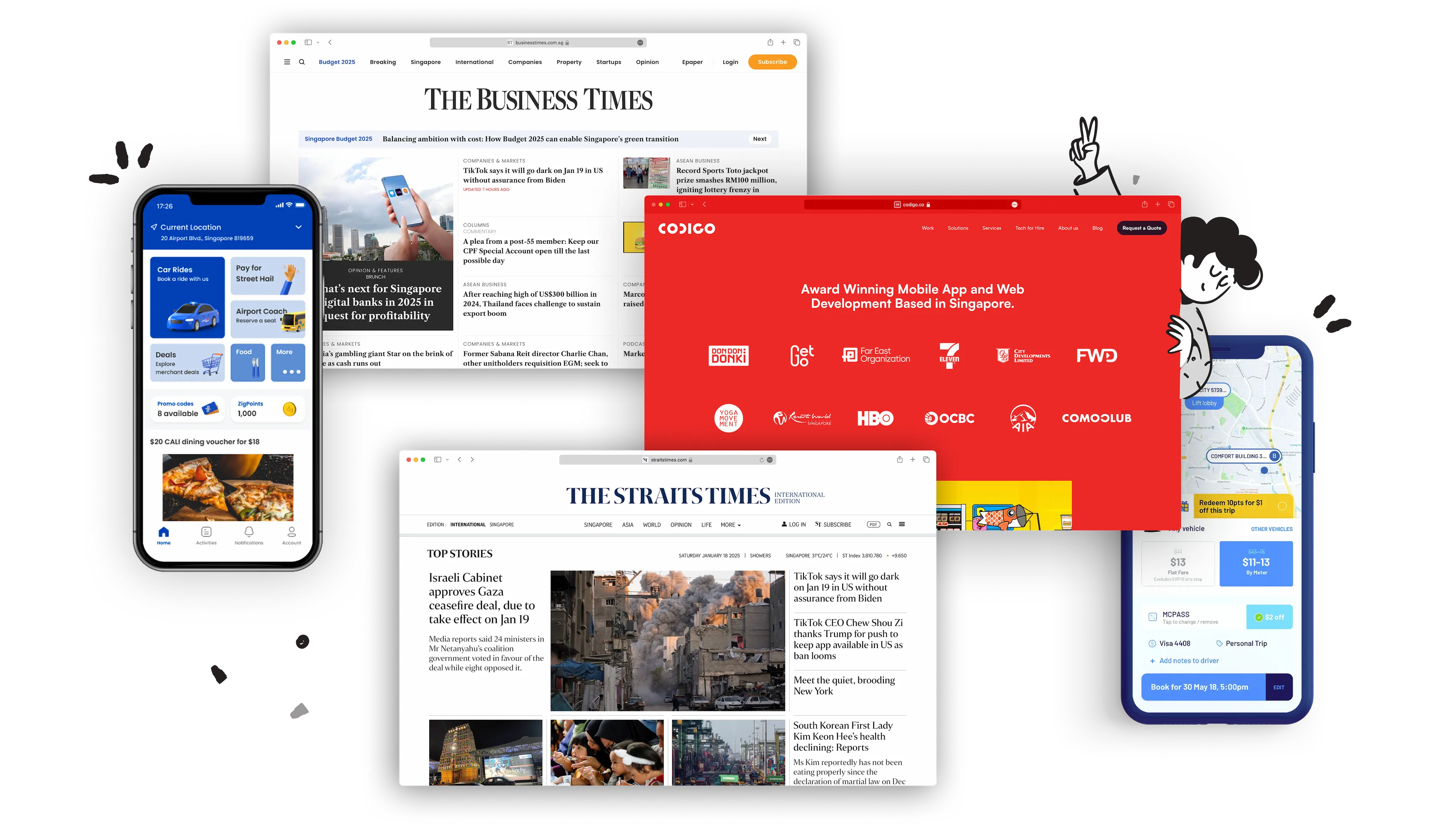 A collage of my works